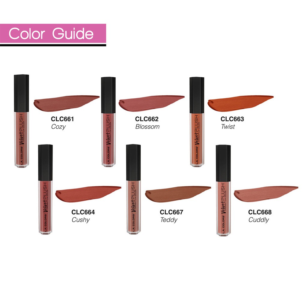 ❤ MEMEY ❤ LA COLORS Velvet Plush Creamy Lip Color | Lip Cream