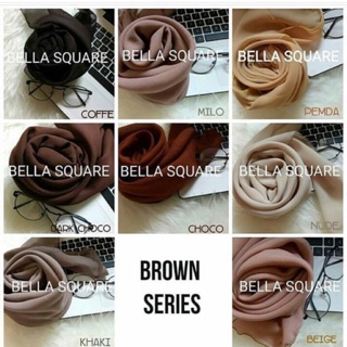  WARNA  LENGKAP  bella  square  daily hijab hijab 