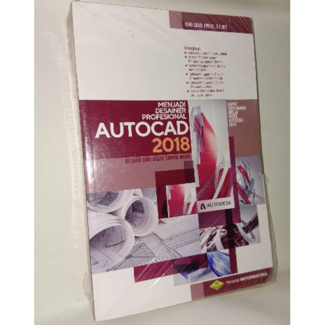 Buku original. menjadi desainer profesional Autocad 2018