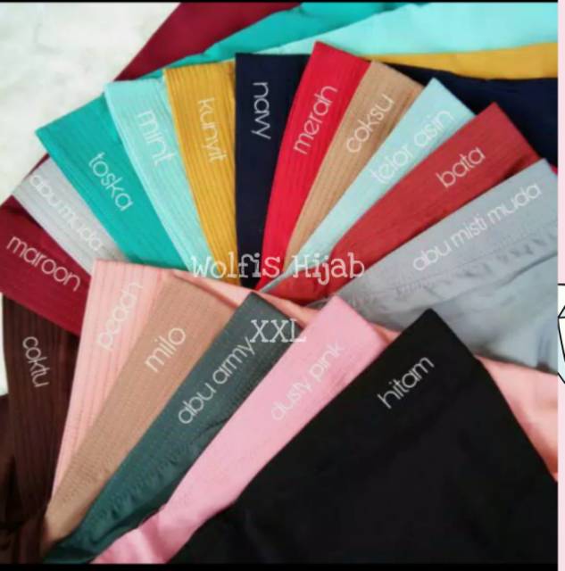 Bergo Wolfis Jilbab Instan wolfis Premium Safa Hijab