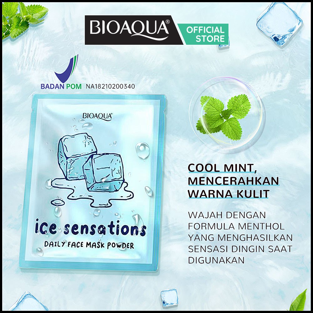 ✨ AKU MURAH ✨BIOAQUA // DAILY FACE MASK POWDER