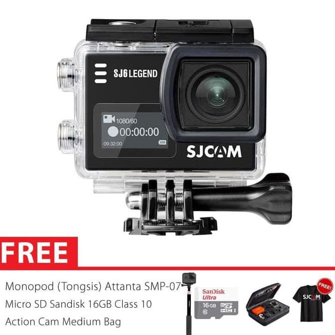 SJCAM SJ6 Legend 4K 16MP Action Kamera Super 16GB