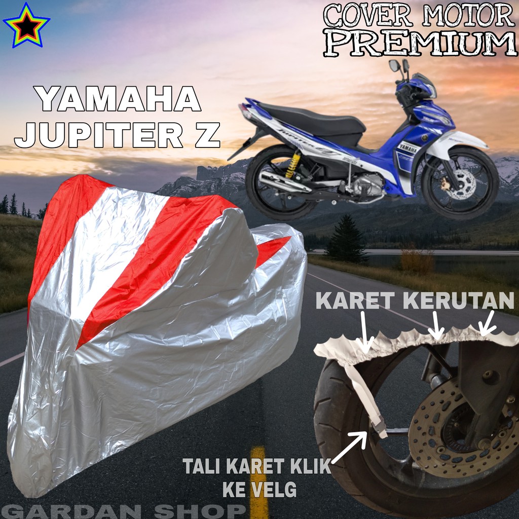 Sarung Motor YAMAHA JUPITER Z Silver MERAH Body Cover Penutup Motor Yamaha Jupiter Z PREMIUM