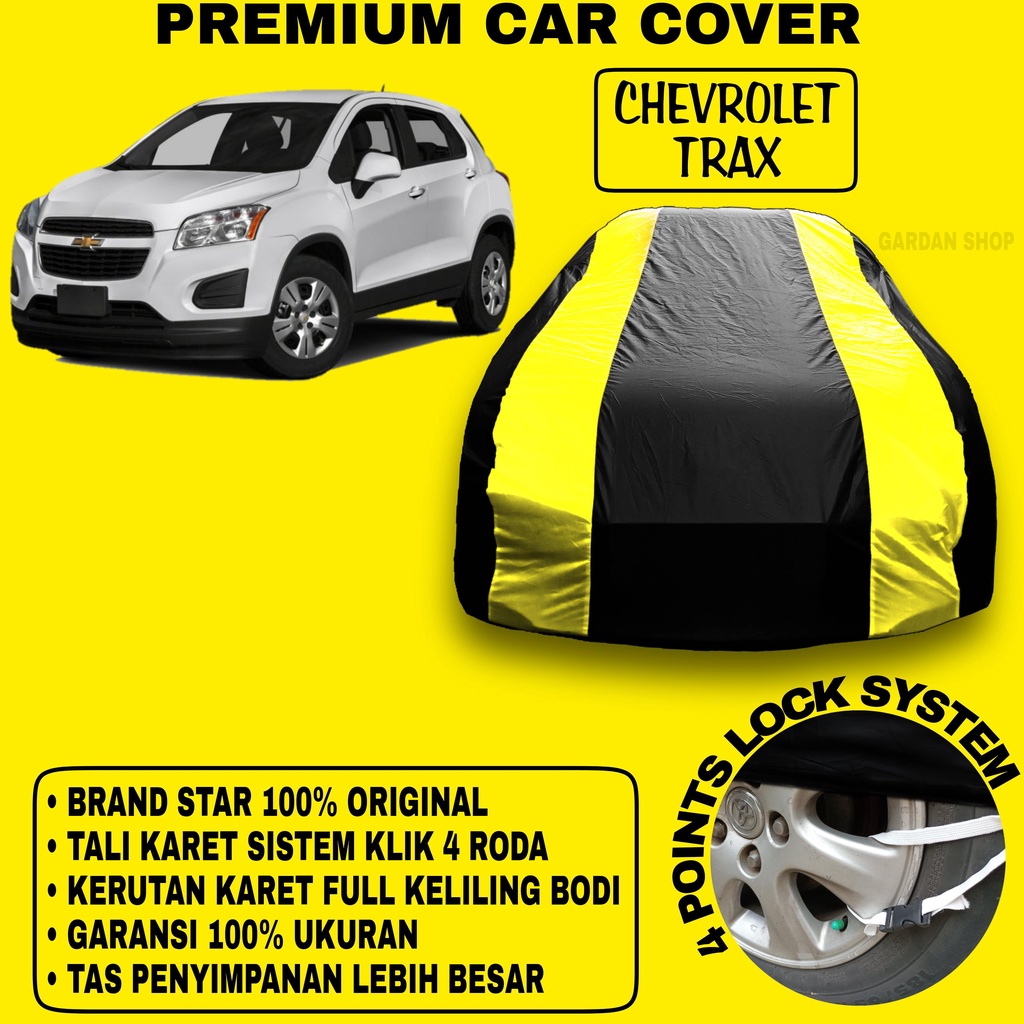 Body Cover CHEVROLET TRAX Sarung Strip KUNING Penutup Pelindung Bodi Mobil Chevrolet Trax PREMIUM