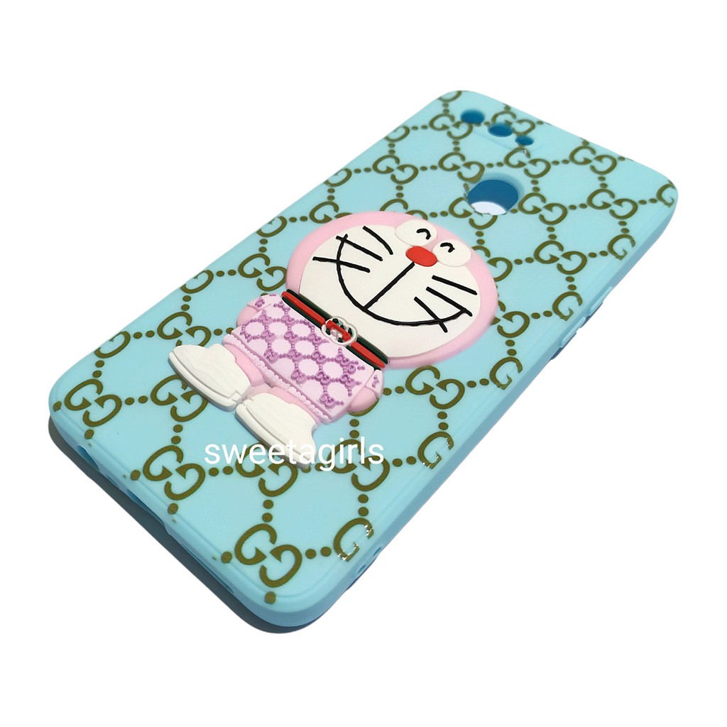 Casing Silikon Lucu Boneka Timbul 3D untuk Oppo A5s-A12-A7-F9-A11K ( Sama Ukuran ) sweetacase.id / Baby Silikon Case Candy Macaron Boneka Timbul motif pretty melody/Elmo/mickey mouse/bobba girl/doraemon/gucci / Aesthetic Casing silikon lembut