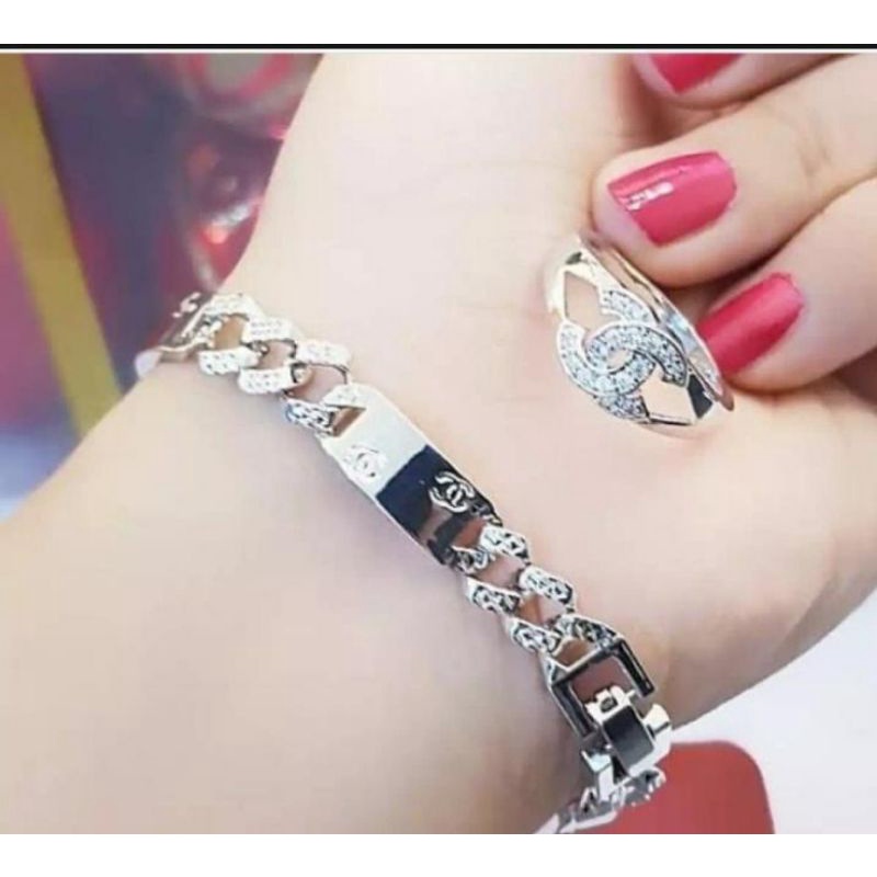 Gelang plat silver Free cincin