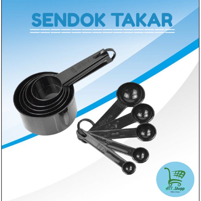 Jual Sendok Takar Sendok Takar Ukur Cup Measuring Spoon Pcs Black Shopee Indonesia