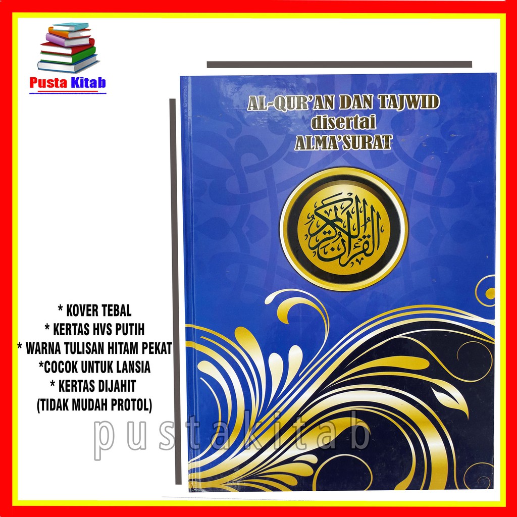 AL QURAN TANPA TERJEMAH JUMBO ALQURAN BESAR NON TERJEMAH UNTUK LANSIA