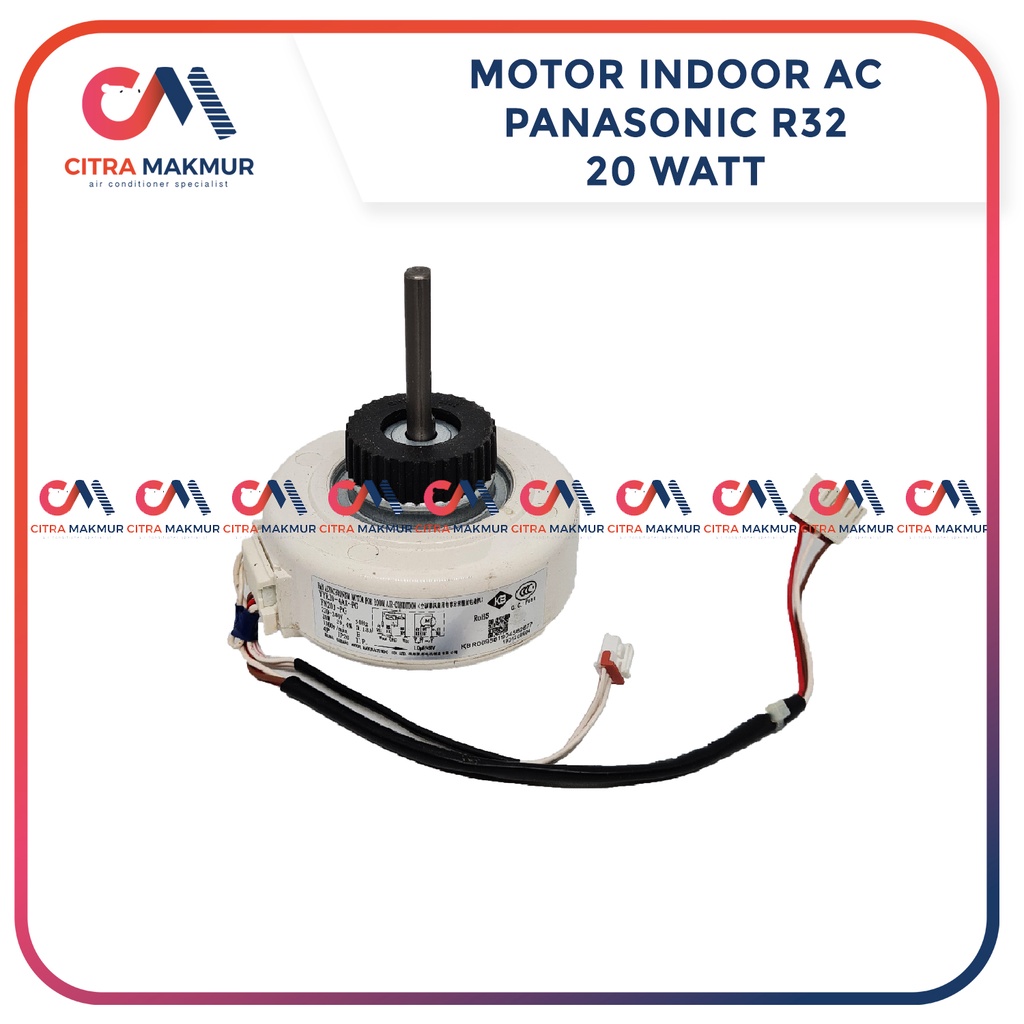 Motor Fan Blower Indoor AC Panasonic 20 Watt R32 2 kabel soket Kipas dinamo Air conditioner AC