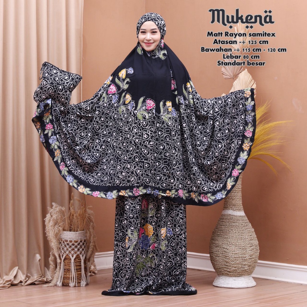 MUKENA BATIK CAP PEKALONGAN MUKENA DEWASA SIZE JUMBO