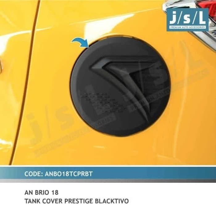 TANK COVER All New BRIO 2018 PRESTIGE BLACKTIVO