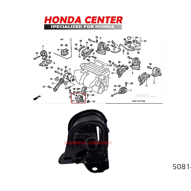 engine mounting depan accord maestro gantungan mesin depan accord maestro 1990 1991 1992 1993 manual