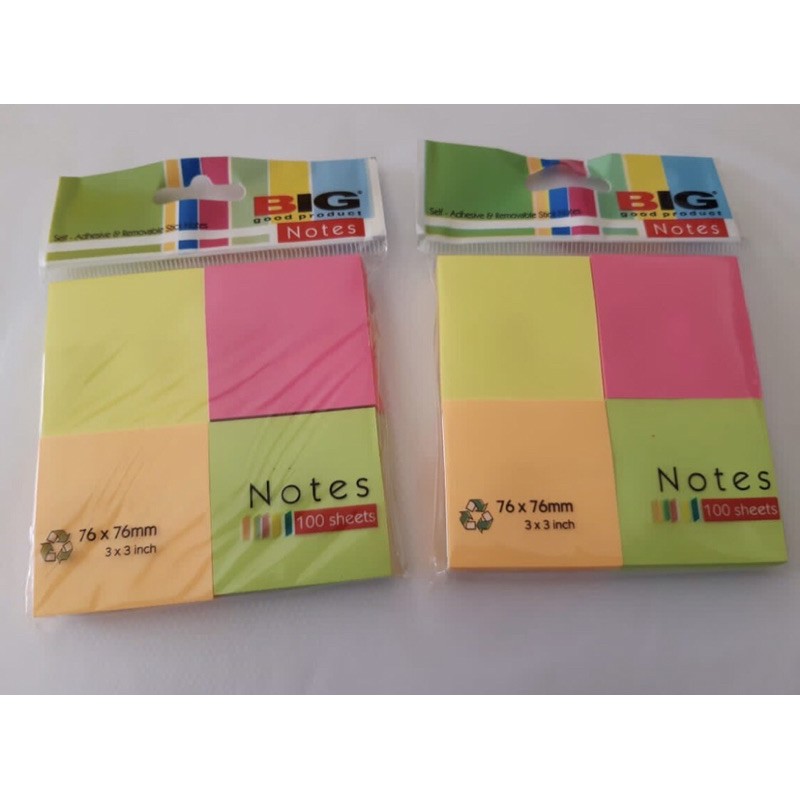 

BIG Sticky Notes 76x76 4 Warna isi 100 lembar