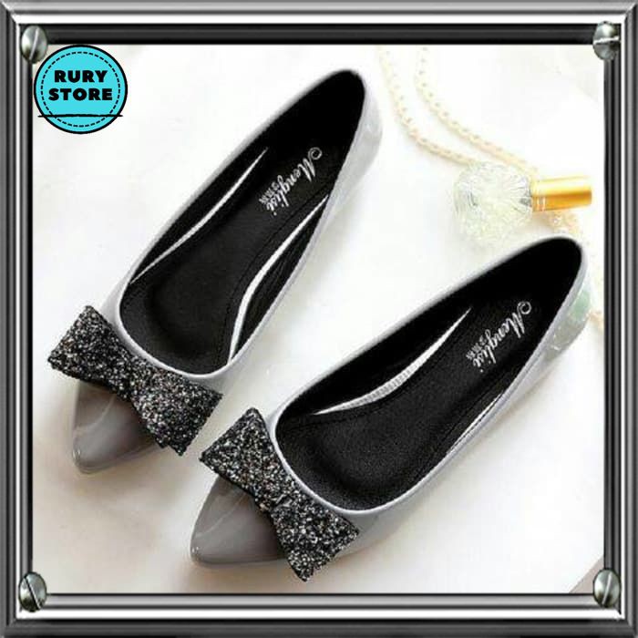 Sepatu Mules Balet Tali Belakang Flatshoes Wanita Sepatu Pansus CasuaL Wanita