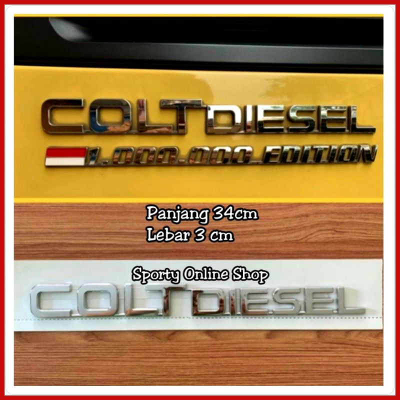 Emblem Logo Colt Diesel Crome