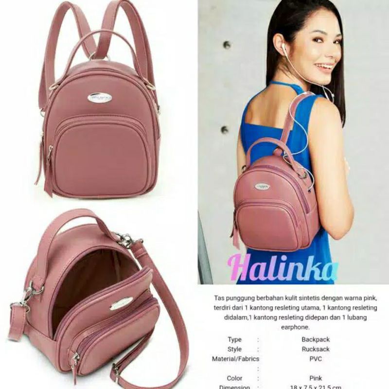 TAS HALINKA SOPHIE MARTIN PARIS TAS RANSEL TERBARU DISKON SHOPEE