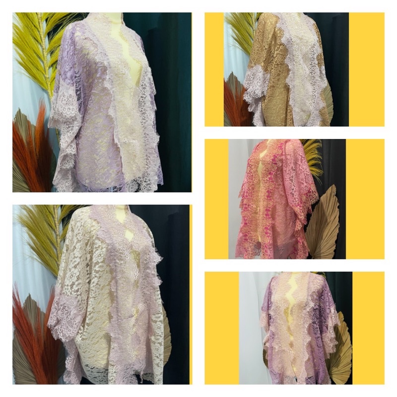 Sale outer cardi brokat lace/cardigan brukat lace mix renda