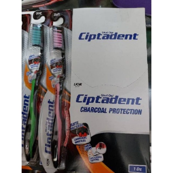 Sikat Gigi Ciptadent Charcoal Protection (1buah)