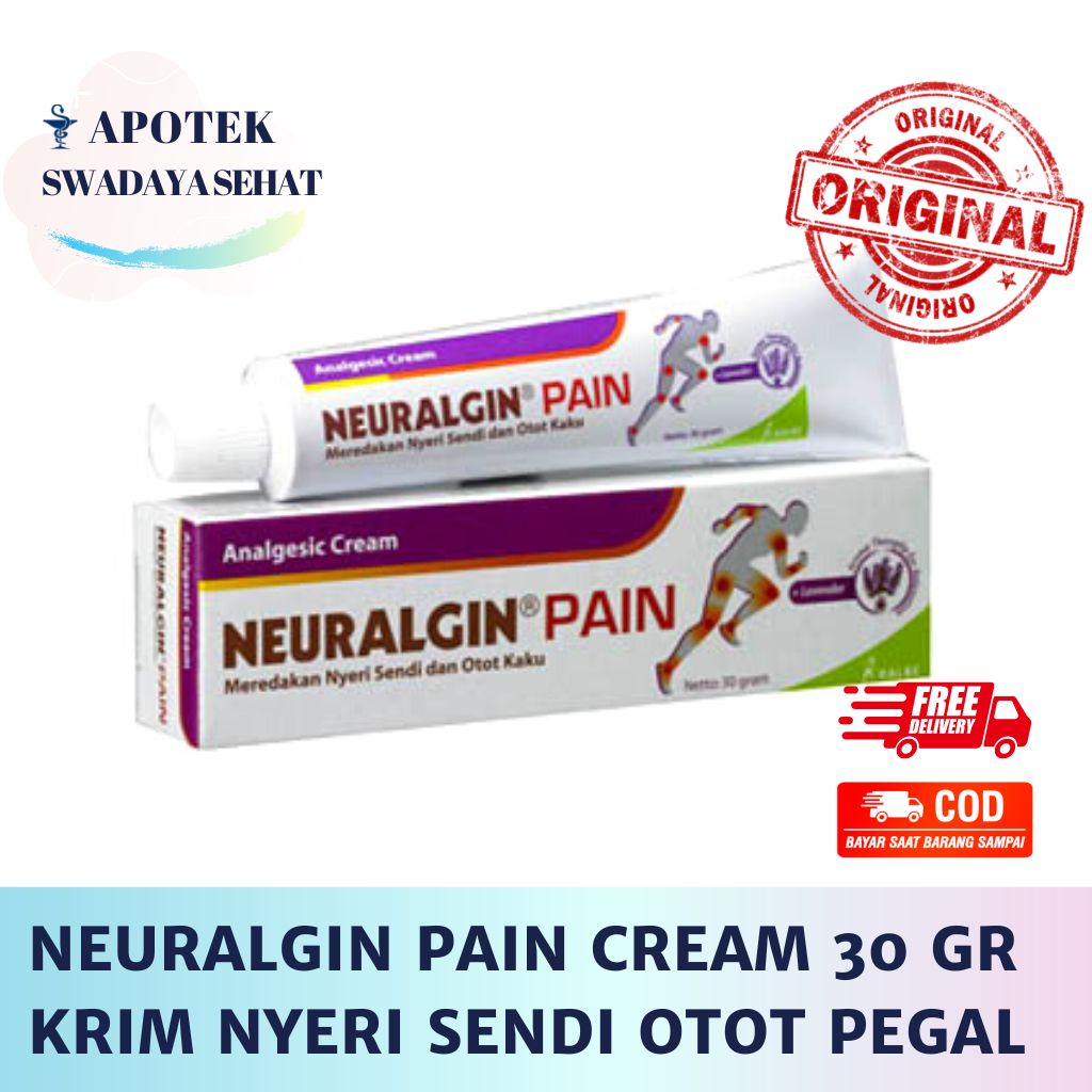 NEURALGIN PAIN Cream 30 GR - Krim Analgesik Anti Nyeri Otot Sendi Pegal Linu