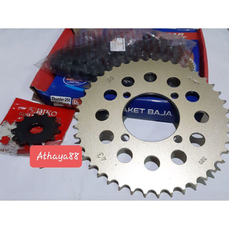 GEAR GIR SET GIR PAKET 520 SUZUKI THUNDER 250 RIKO