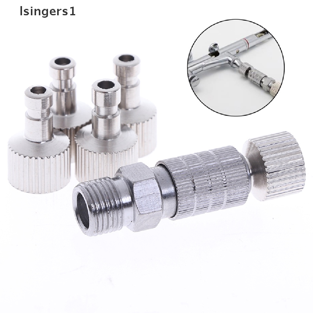 (lsingers1) Adaptor Pompa Airbrush Quick Release Ukuran 1 / 8 &quot;