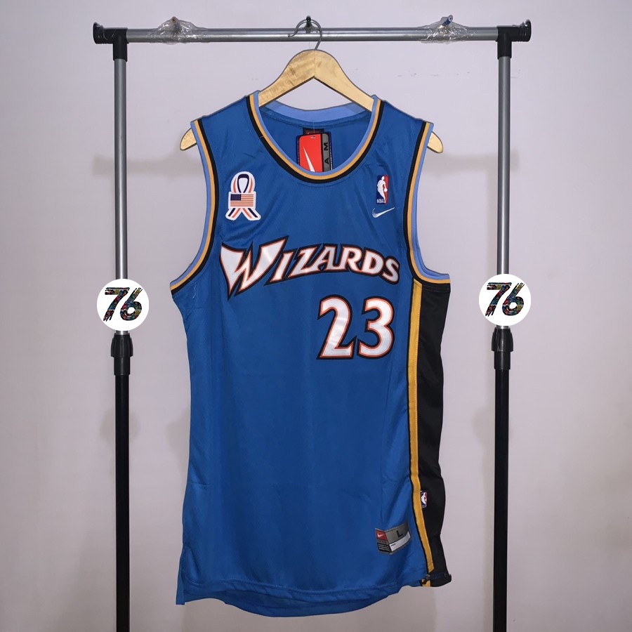 Michael Jordan Washington Wizards DONGKER Jersey Basket Swingman NBA Baju Kostum Tshirt T-Shirt Kaos