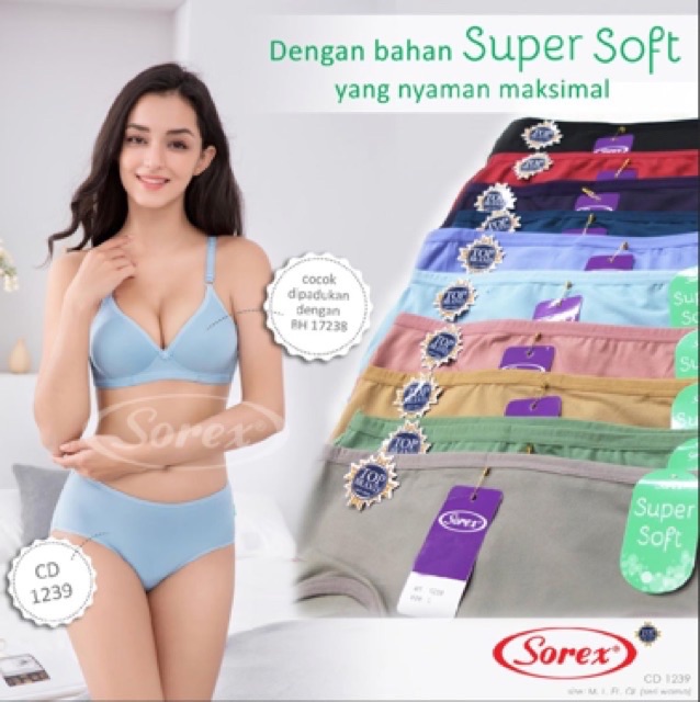 CD Celana Dalam Wanita Sorex 1239 Pakaian Dalam wanita Sorex Kancut Sempak Celana Dalam Sorex 1239
