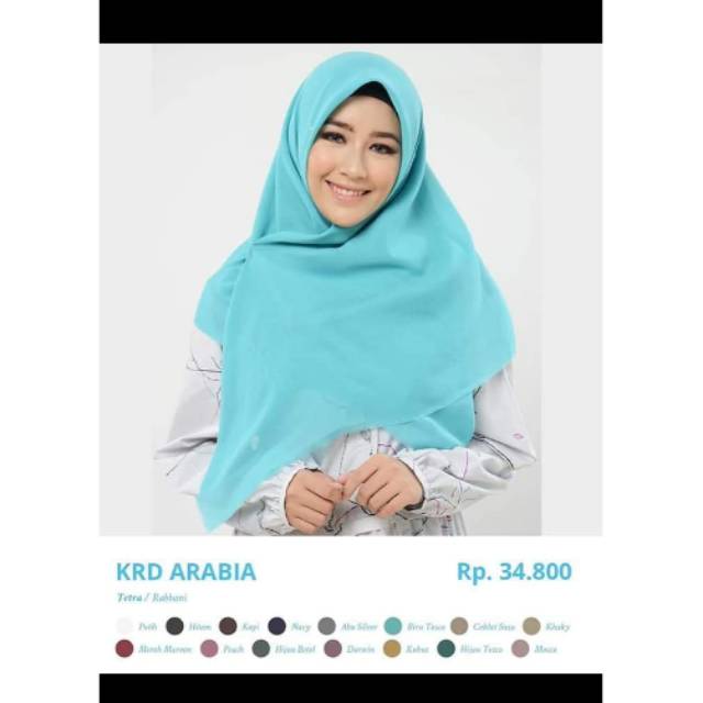 Kerudung Rabbani segi empat