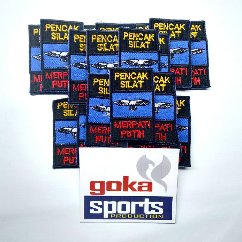 Emblem Pencak Silat Merpati Putih/ Logo Saku Celana