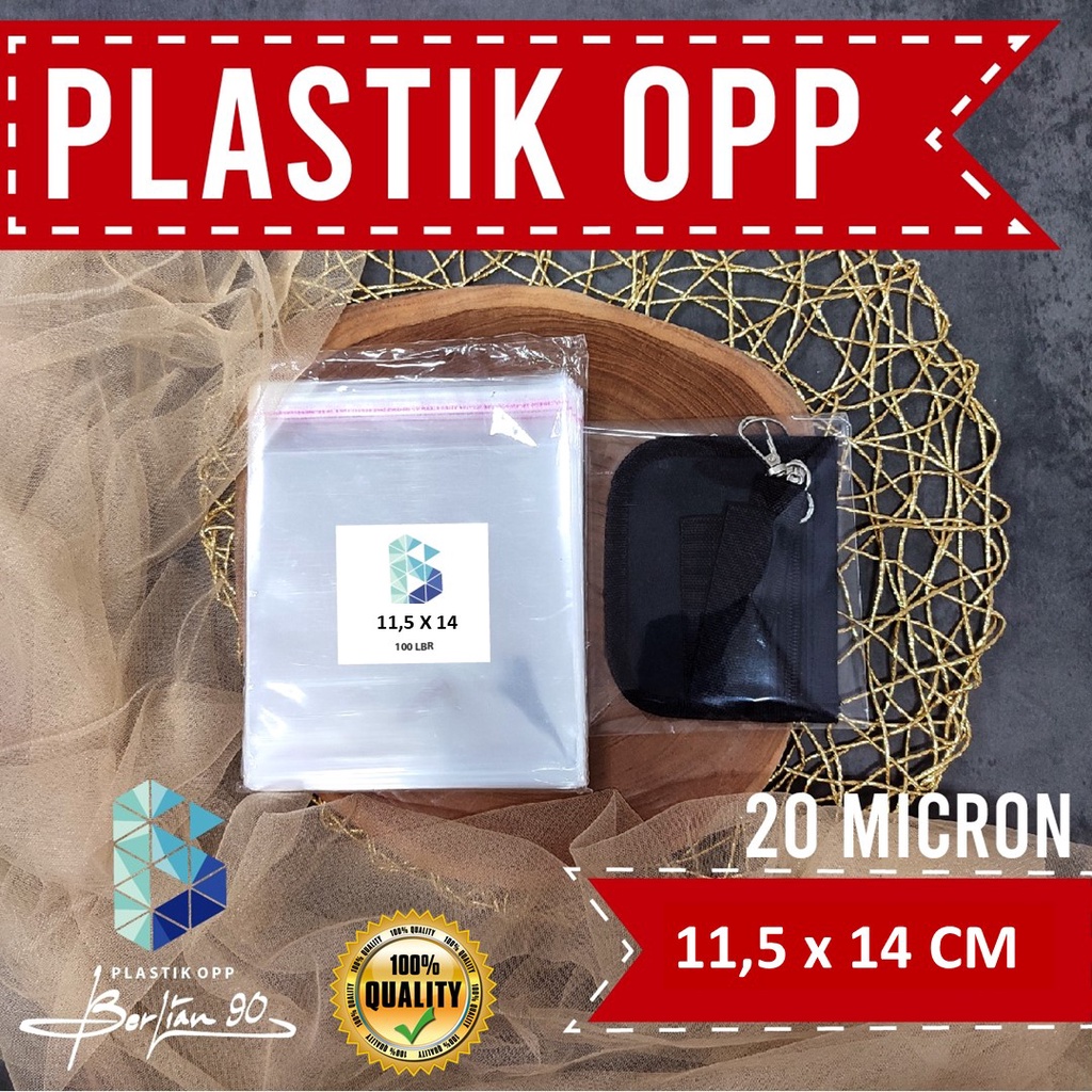 

Plastik OPP 11,5 X 14 CM TEBAL 20 MIC