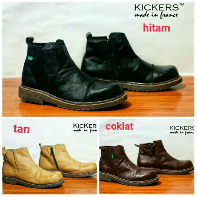 SALE 50%. ! KICKERS BRV SAFETY BOOT KULIT