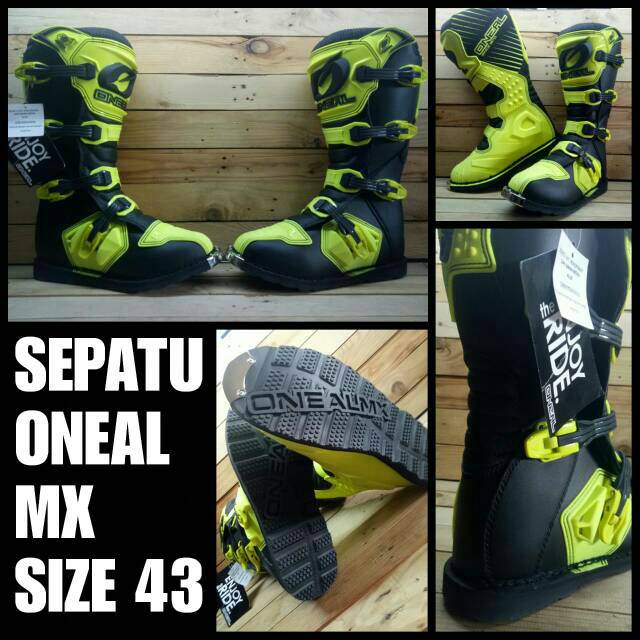SEPATU ONEAL RIDER SIZE 43 HITAM FLUO