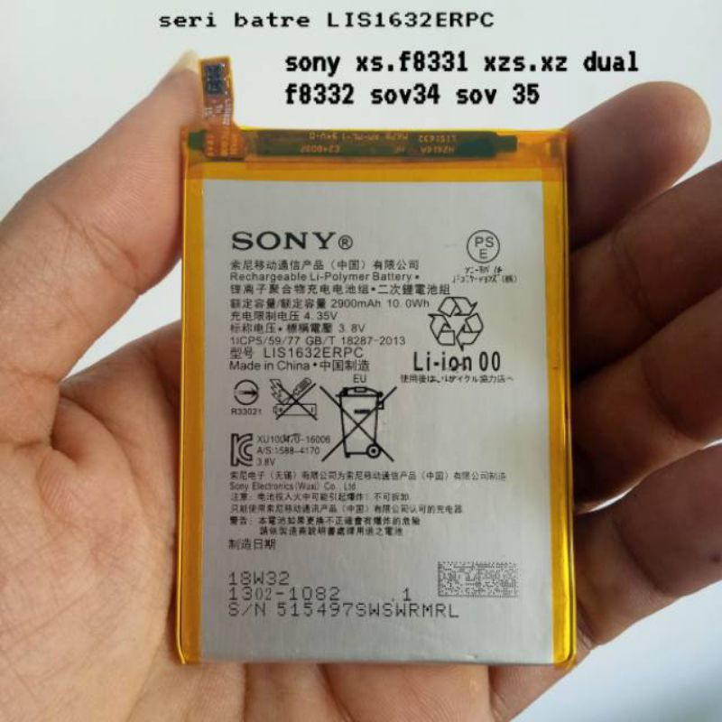 Baterai sony xz xzs xz dual f8332 f8331 sov34 sov35 hpdocomo AU softbank