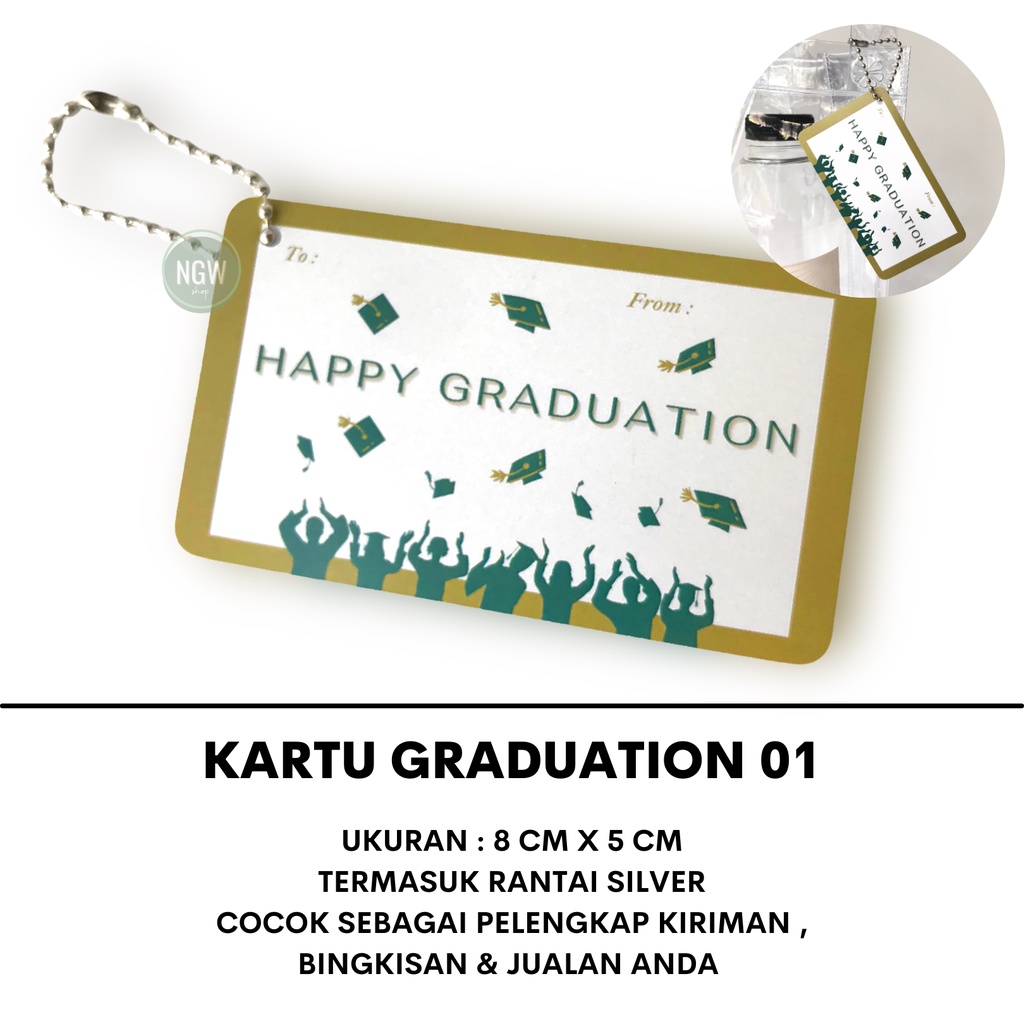 Kartu graduation 01 card set Ecer