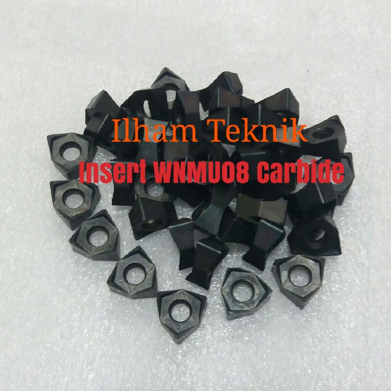 INSERT WNMU 08 CARBIDE Mata PISAU VACMILL atau ALAT BUBUT SEKEN