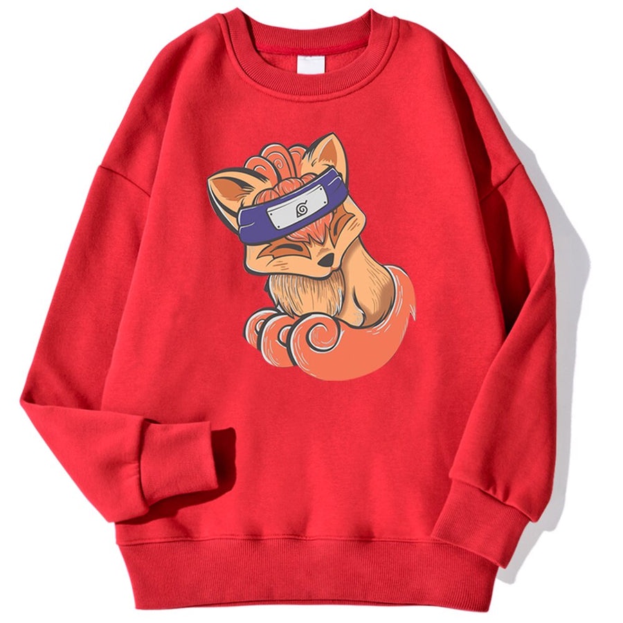 Ninja Kurama Sweatshirt Basic ANIME II Sweater Crewneck Ninja Kurama ( Pria &amp; Wanita )