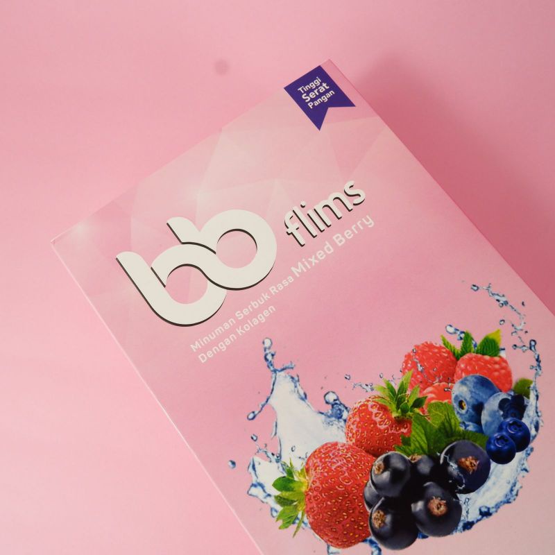 BB FLIMS MINUMAN SERAT DENGAN KANDUNGAN KOLAGEN 1 BOX ISI 16 SACHET