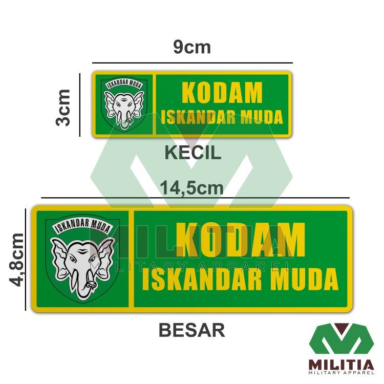 Stiker Vynil KODAM ISKANDAR MUDA