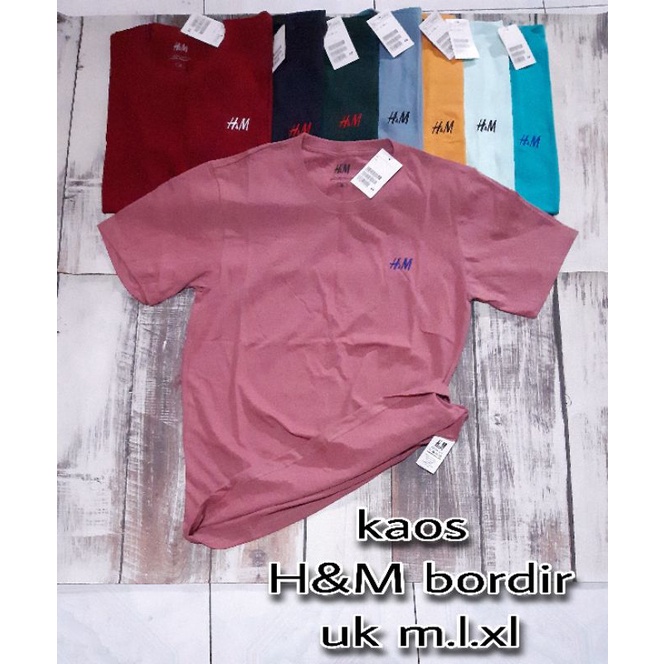 kaos brand H&amp;M bordir