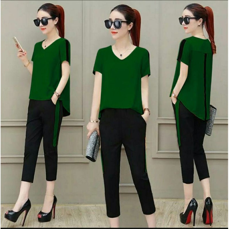 Setelan Wanita Murah/ Baju Setelan Celana Wanita /Fashion Wanita Cantik