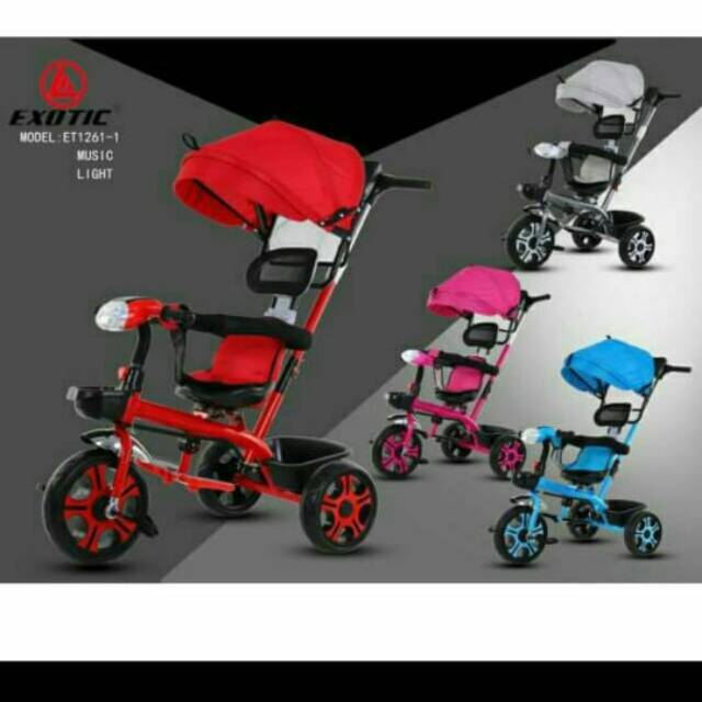 Sepeda anak tricycle stroller exotic