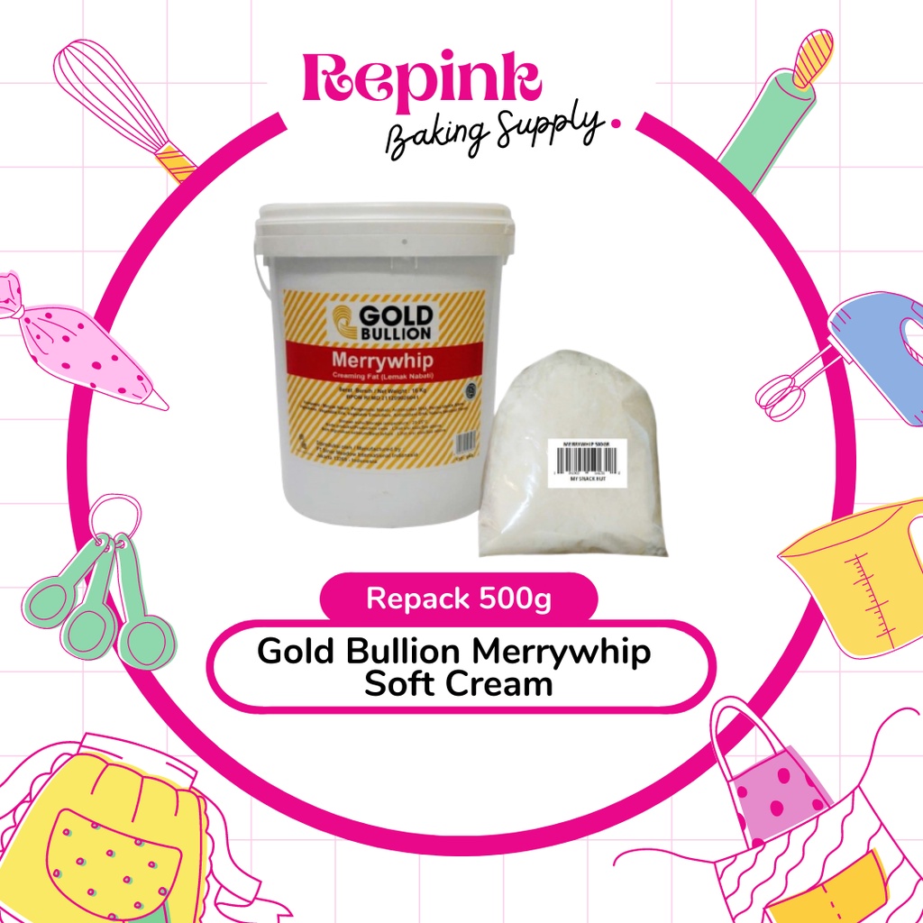 

Gold Bullion Merrywhip Soft Cream Repack 500gr | Merry Whip 500gr