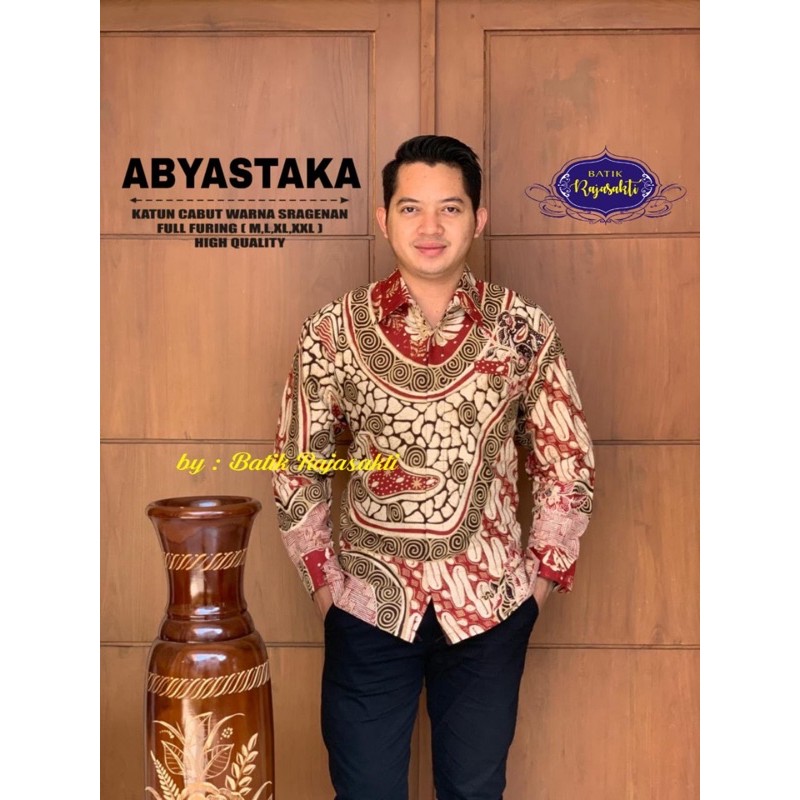 BATIK ABYASTAKA FULL FURING KATUN CABUT WARNA HALUS SIZE M-XXL ASLI SOLO