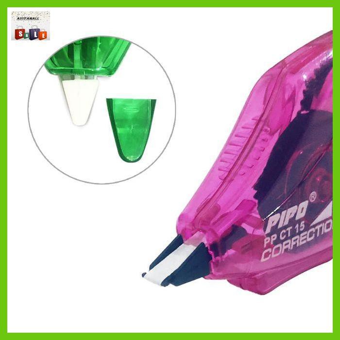 

Silutala- 1Pc Pink Pipo Correction Tape Ppct 15 Casing Warna Pink -Ori.