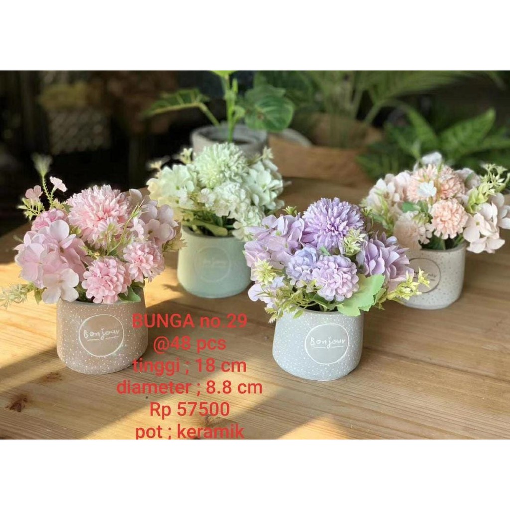 

bunga nomer 29 pot keramik vintage
