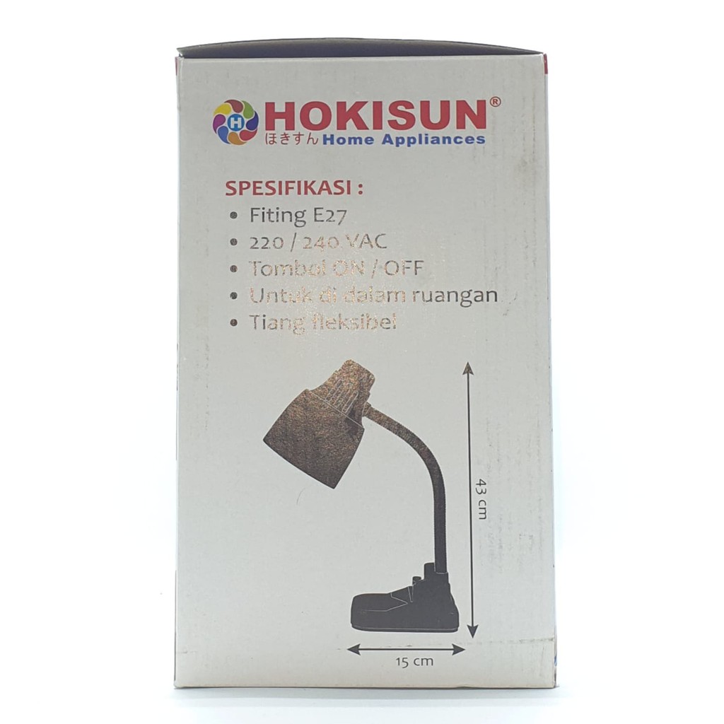 HKS-386 Hokisun Lampu Meja Belajar Baca &quot;Tanpa Led&quot; ATAU &quot;Dengan Led&quot;