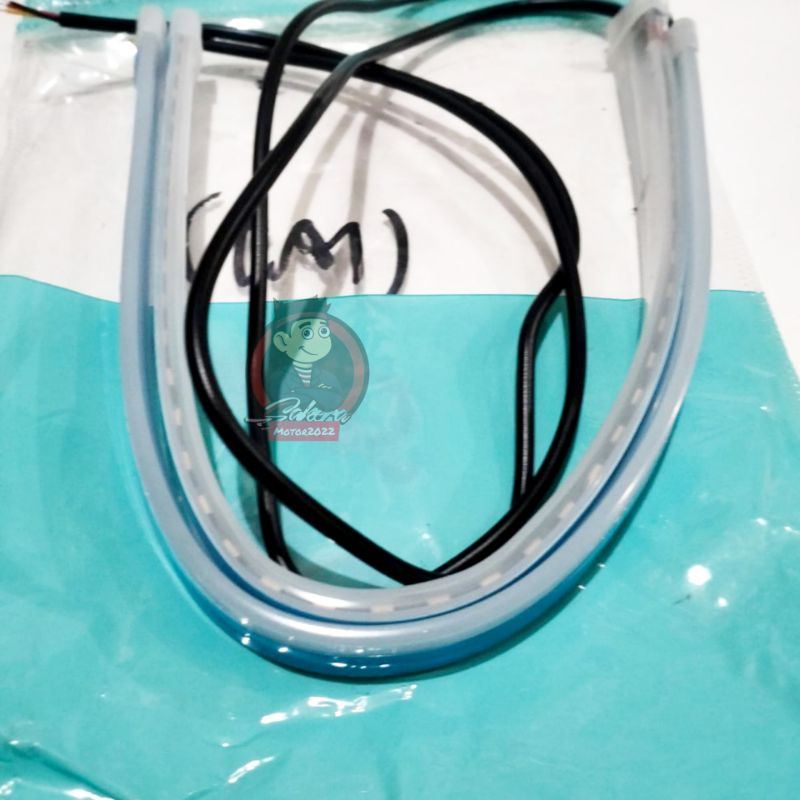 Lampu Alis 2 Mode LED/Lampu Alis Flexibel Variasi Nyala Running/