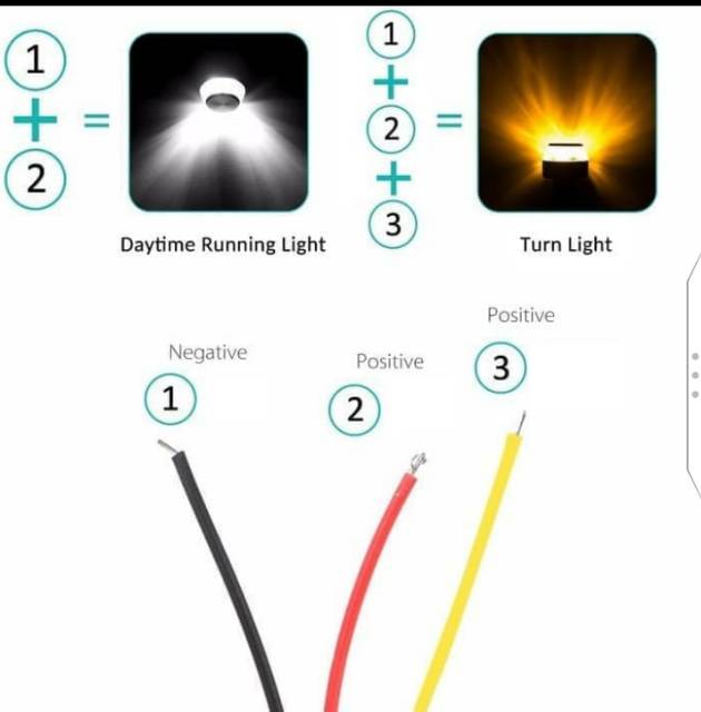 Ready Led Jalu Lampu Stang Motor Lampu Heandle 2 Mode Sen