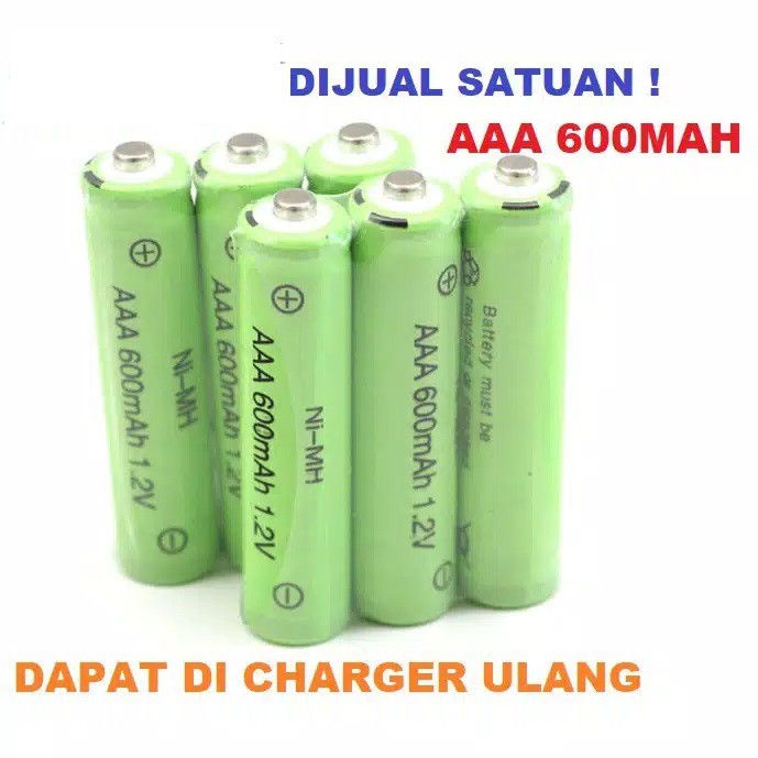 AAA 600mah Rechargeable Battery Charge Batre cas Ni-MH Nimh