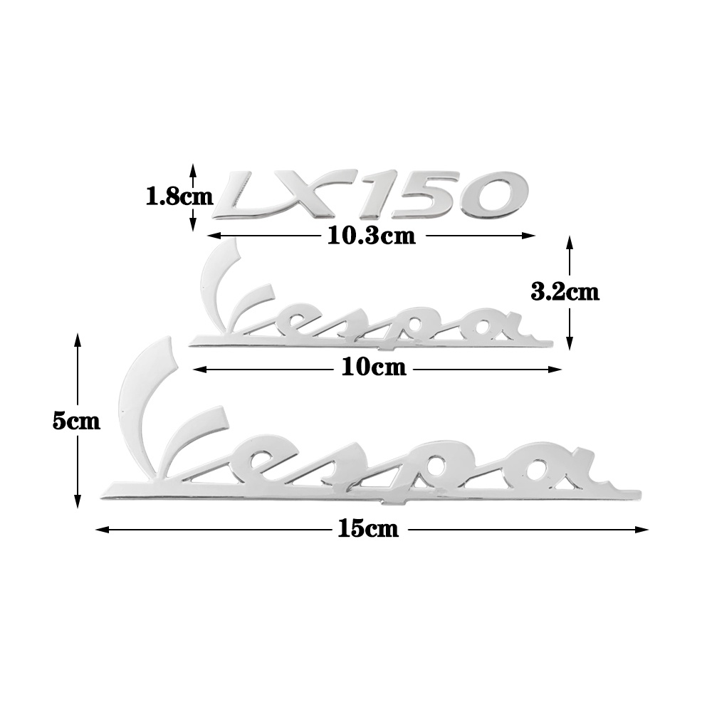 3D Lencana Lambang Stiker Stiker Kit Untuk PIAGGIO Vespa GTS300 LX125 LX150 125 150 LX LXV Stiker